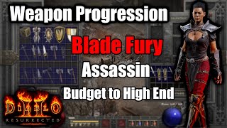 Weapon Progression for Blade Fury Assassin from Budget to High End - Guide Diablo 2 Resurrected