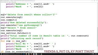 UPDATE AND DELETE CONTENTS FROM MYSQL USING PYTHON