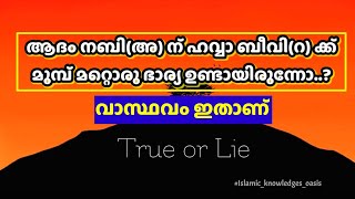 ആദം നബിയുടെ ആദ്യ ഭാര്യ ലൈലീസ് എന്ന സ്ത്രീ ആണോ.?| adam nabi history in malayalam|Islamic knowledges