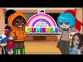 My childhood Fandoms react to the Amazing World Of Gumball || Part 2/4 || TW : glitching || Angst?