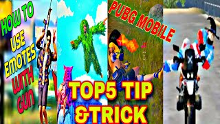 TOP 5 Cool 😎 TIPS AND TRICKS FOR PUBG MOBILE