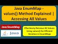 Java EnumMap - values() Method Explained | Accessing All Values | EnumMap in Java