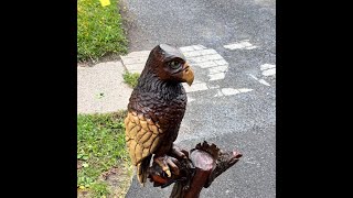 Carving a Realistic Eagle from Black Walnut