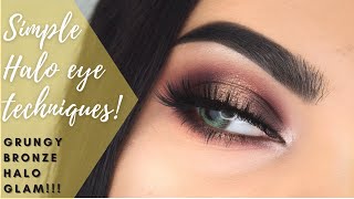 BRONZE GOLD Halo eye soft glam look | Ucanbe Aromas palette | Easy wedding guest eyeshadow tutorial