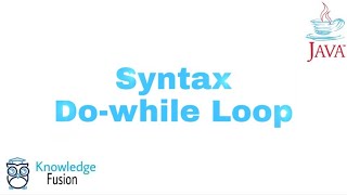 Syntax - Do-while Loop in JAVA | ICSE