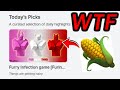 roblox just promoted a corn game