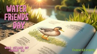 Water Friends Day - Celebrate World Wetlands Day! 🌿 Kids Song to Learn \u0026 Protect