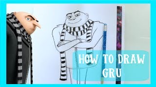 How to Draw GRU from Illumination's DESPICABLE ME - @dramaticparrot