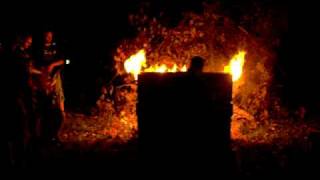 Norman plays a burning piano at Shamy Bash 2009