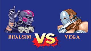 Dhalsim Vs Vega Street Fighter ll (Hardest) Battle Match (Street Fighter Lovers)