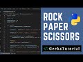 Rock Paper Scissors Game in Python | Python for Beginners
