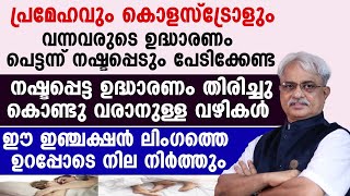 പ്രമേഹവും കോളസ്ട്രോളും കാരണം നഷ്ടപ്പെട്ട ഉദ്ധാരണം തിരികെ ലഭിക്കാൻ ചെയ്യേണ്ട കാര്യങ്ങൾ എന്തൊക്കെ ?