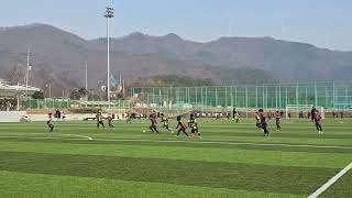 신화FC(U10) vs 광명FC(U11) 오전 전반전  8인제  장흥동계훈련 2025년 01월 22일