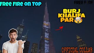 Free Fire on Burj Khalifa 🤯 || Free Fire Whatsapp Status Video Song #shorts #burjkhalifa