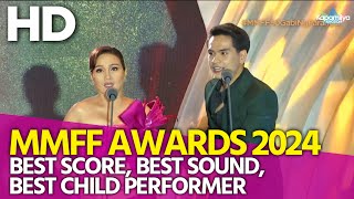 MMFF Awards 2024 | Best Child Performer + Best Musical Score + Best Sound