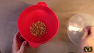 Zulay Large BPA-Free Silicone Microwave Popcorn Maker -  Collapsible Bowl With Lid -  REVIEW