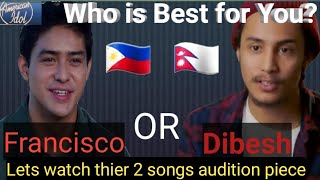 Francisco Martin Vs Dibesh Pokharel aka Arthur Gunn | American Idol Audition