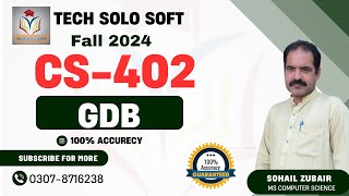 CS402 GDB Solution Fall 2024 | CS 402 GDB Solution 2024 | CS402 GDB Solution by Tech Solo Soft TSS