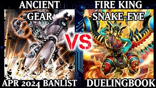 Ancient Gear vs Fire King Snake-Eye | High Rated | Dueling Book