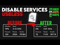 DISABLE these SERVICES to Completely OPTIMIZE Windows for Gaming & Performance - 2024