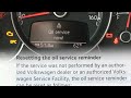 VW Beetle Oil Service Reminder Reset