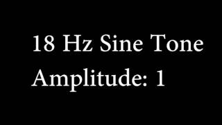 18 Hz Sine Tone Amplitude 1