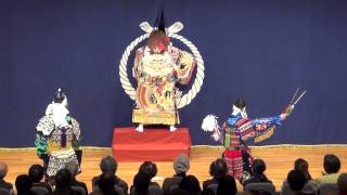 20150214　石見神楽　天神　真砂神楽保存会（島根県益田市）　東京都文京区シビックホールにて