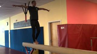 Grade School Walks on the Balance Beam at The Little Gym