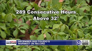 December 2023 Toledo’s warmest on record