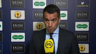 Giovanni van Bronckhorst gives his thoughts after steering Rangers to the Scottish Cup Final.