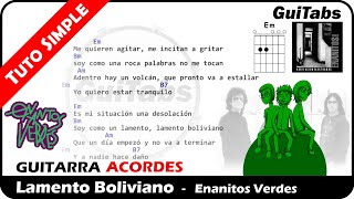 LAMENTO BOLIVIANO 🇧🇴 - Enanitos Verdes ( Letras - Acordes GUITARRA 🎸- Karaoke )