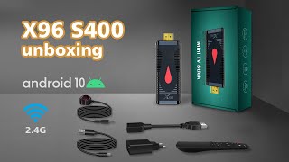 Unboxing & Review X96 S400 Allwinner H313 Tv Stick Android 10