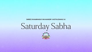 Saturday Sabha | 01/04/2025