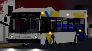 Halifax Transit | Novabus LFS | 54 to Montebello | Roblox Transit Captures