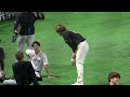 試合前🥳ソフトバンクホークス＆日本ハムファイターズの選手が仲良すぎるの巻（甲斐野央・田中正義・近藤健介・伊藤大海・清宮幸太郎・野村佑希・万波中正・有原航平・上沢直之・加藤貴之）2023.9.30