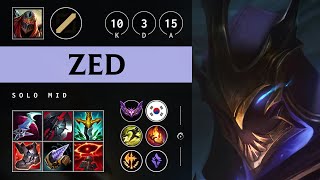 Zed Mid vs Irelia - KR Master Patch 25.S1.3