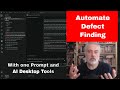 One Prompt Automatically Finds Defects with AI Interactive Execution