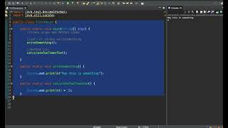 Java: lesson 14 class scope method scope