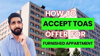 How to Accept Tampere Student Housing Offer for Furnished Apartment | TOAS Rental Agreement