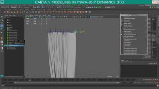 Curtain Modeling in Maya 2017(Dynamics)