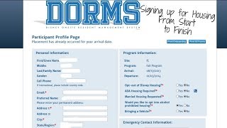 Signing up dcp housing: walk-through | dcp fall 2019