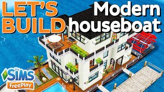 The Sims FreePlay - Let's build: Modern Houseboat