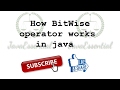 BitWise operator in java
