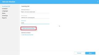 Webex calling – Auto attendants: Modifying the Profile