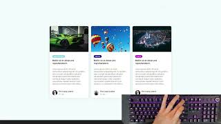 ASMR Programming - Blog Card with CSS - No Talking
