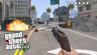 CONSIGO LAS 6 ESTRELLAS!! ATRACO A BANCO CON LOS 3 PERSONAJES! ● GTA 5