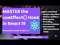 React useEffect hook Explained in under 11 mins (Must know for Freshers)😵💻 #useeffect #reactjs