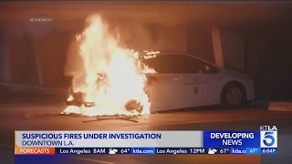 5 cars torched in suspicious fires targeting vehicles in L.A. County