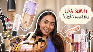 My TIRA BEAUTY Restock Haul \u0026 Wishlist Haul |Makeup Sale Must Haves Too Faced MAC Benefit Maybelline