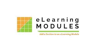Add a section to eLearning Modules